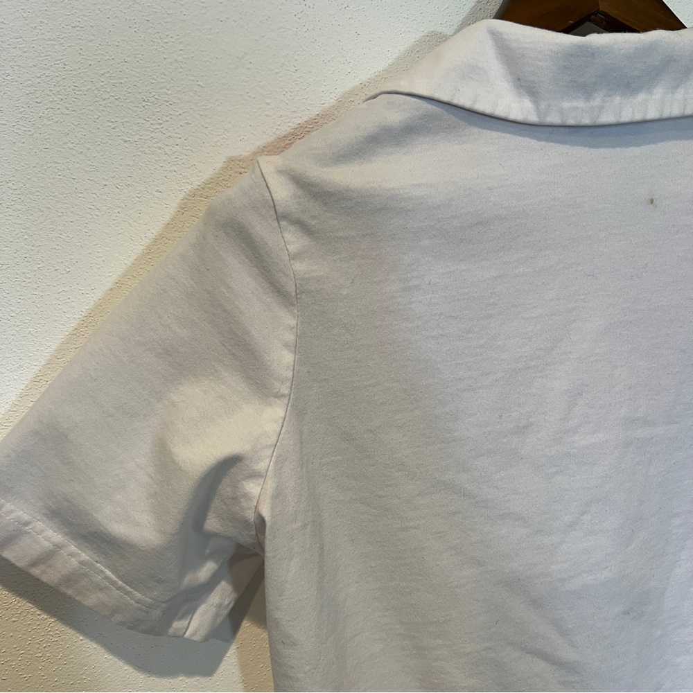 Vintage Blair Chevron Color Block 1/4 Zip Pullover Short Sleeve Shirt - Picture 6 of 8
